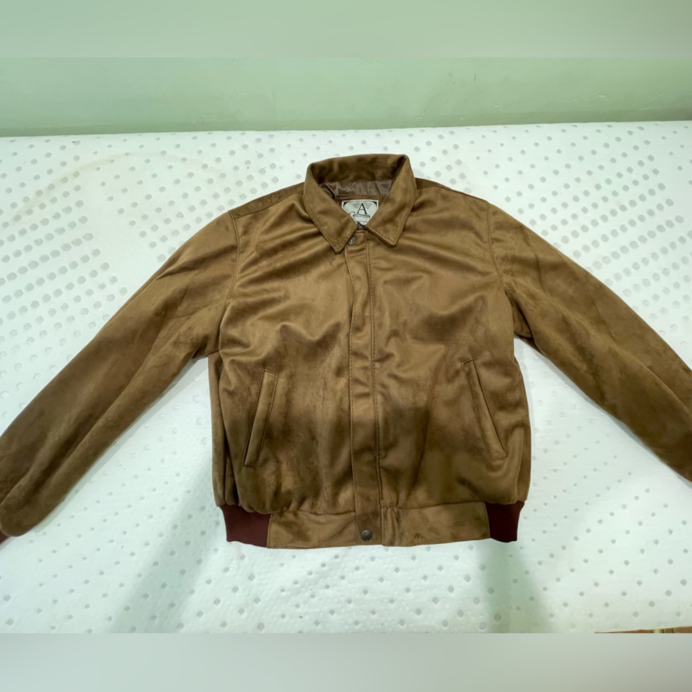 Armani collezioni suede jackets
